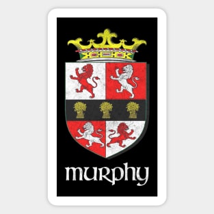 Murphy / Faded Style Family Crest Coat Of Arms Design Sticker